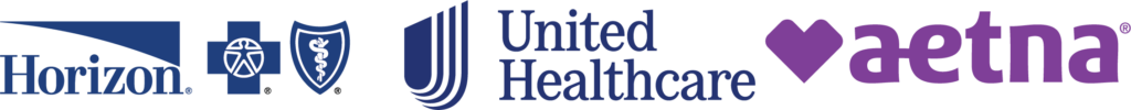 Horizon Network Logo with Bluecross Blueshield logos - United Healthcare logo - Aetna logo