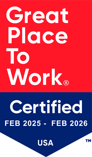 Great Place To Work Certified™ FEB 20205 - FEB 2026 - USA