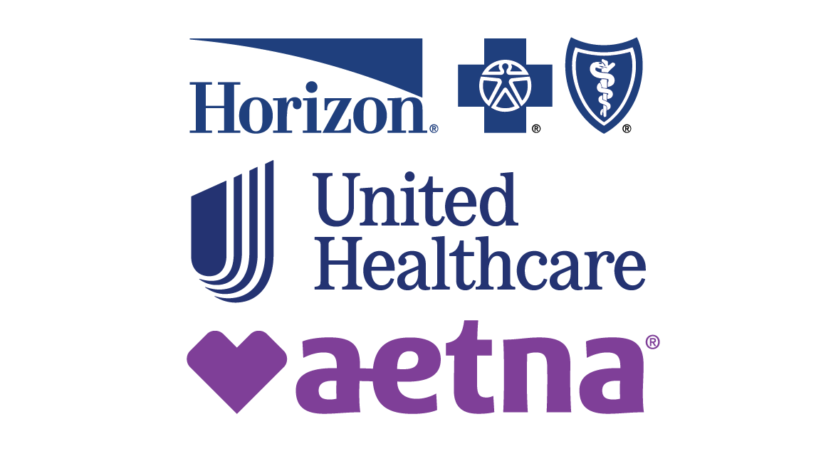 Horizon Network Logo with Bluecross Blueshield logos - United Healthcare logo - Aetna logo