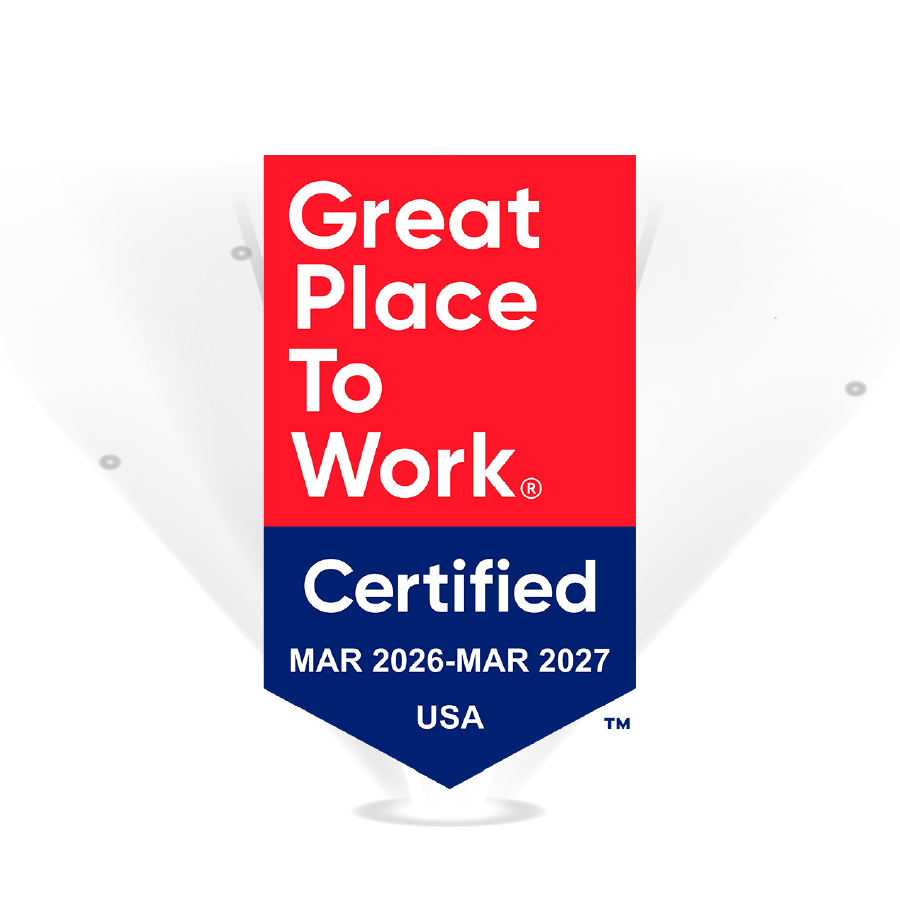 Award badge for a Great Place to Work certified (2026 - 2027)