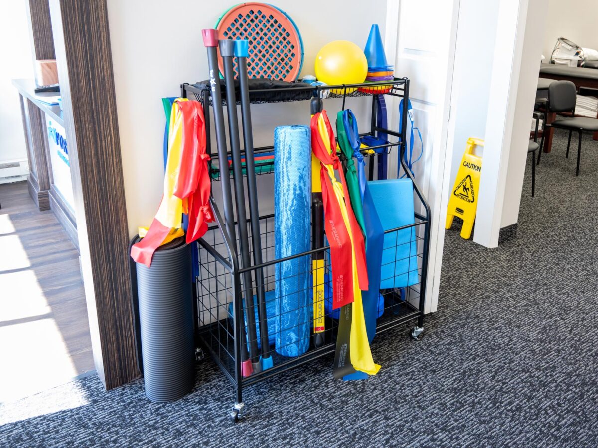 SportsMed Physical Therapy - Belleville, New Jersey - physical therapy equipment storage