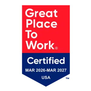 Great Place To Work Certified™ company for 2026 Great Place To Work Certified™ company for 2026