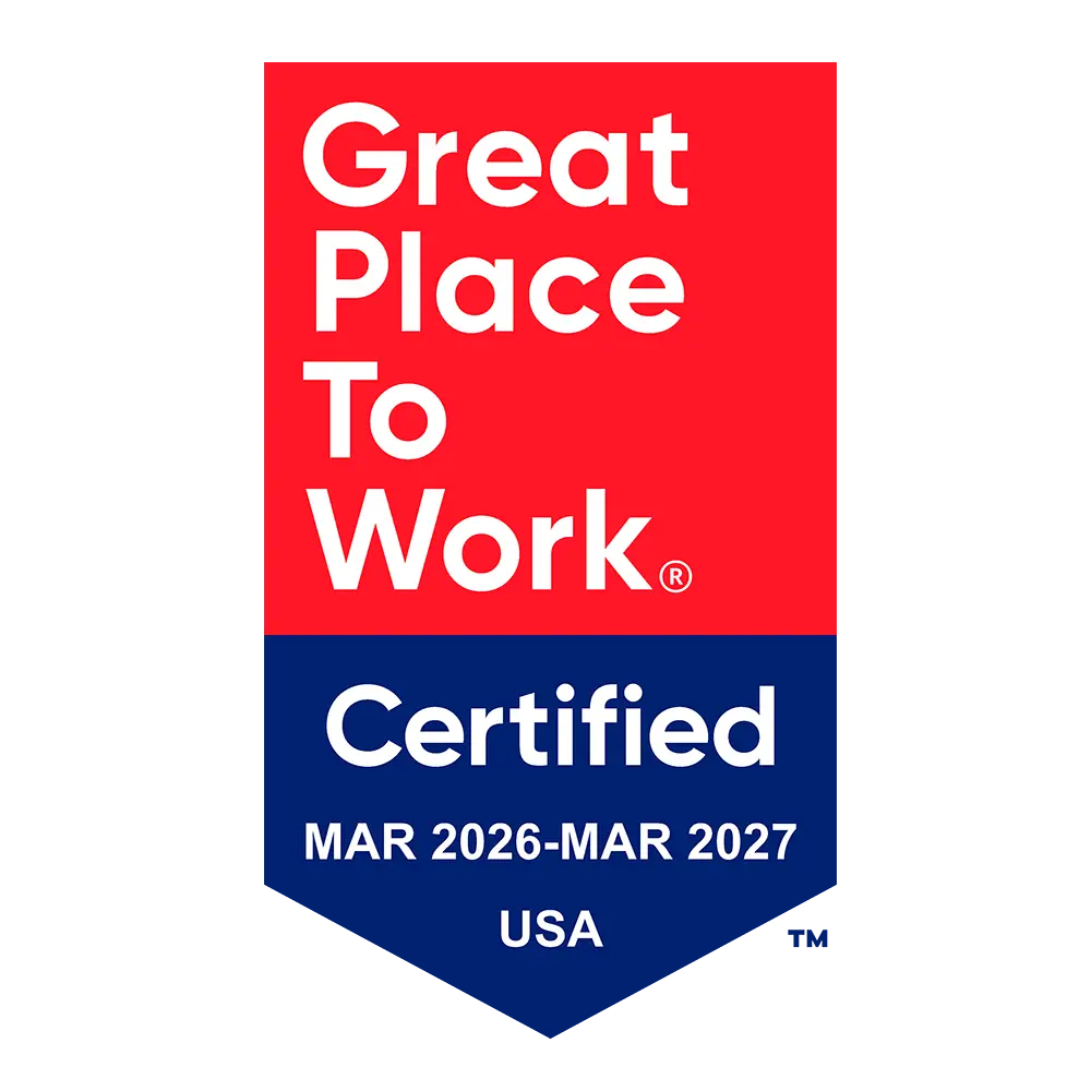 Great Place to Work Certified 2026 - 2027 (badge)